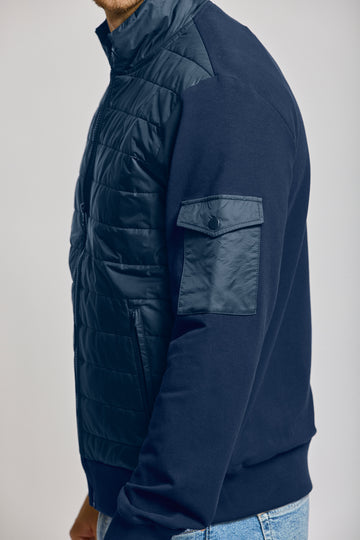 Easy Mondays Quilted Nylon Jacket Navy-Men&#39;s Jackets-Brooklyn-Vancouver-Yaletown-Canada