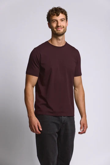 Easy Mondays Crew Neck T-Shirt - Oxblood