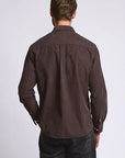 Easy Mondays Micro Corduroy Shirt - Espresso-Men's Shirts-Brooklyn-Vancouver-Yaletown-Canada