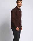 Easy Mondays Stretch Poplin - Oxblood-Men's Shirts-Brooklyn-Vancouver-Yaletown-Canada