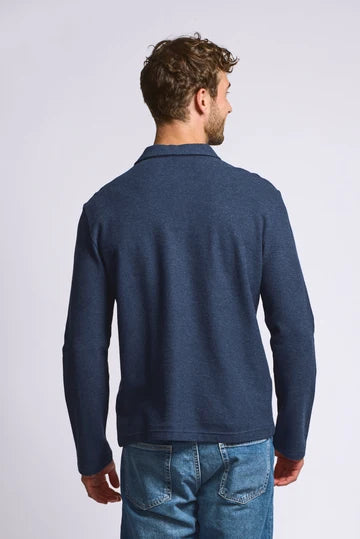 Easy Mondays Long Sleeve Pique Polo - Abyss
