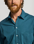 Easy Mondays Poplin Shirt Vintage Navy SS24-Men's Shirts-Brooklyn-Vancouver-Yaletown-Canada