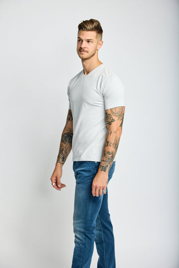 Easy Mondays V Neck Cloud-Men's T-Shirts-Brooklyn-Vancouver-Yaletown-Canada