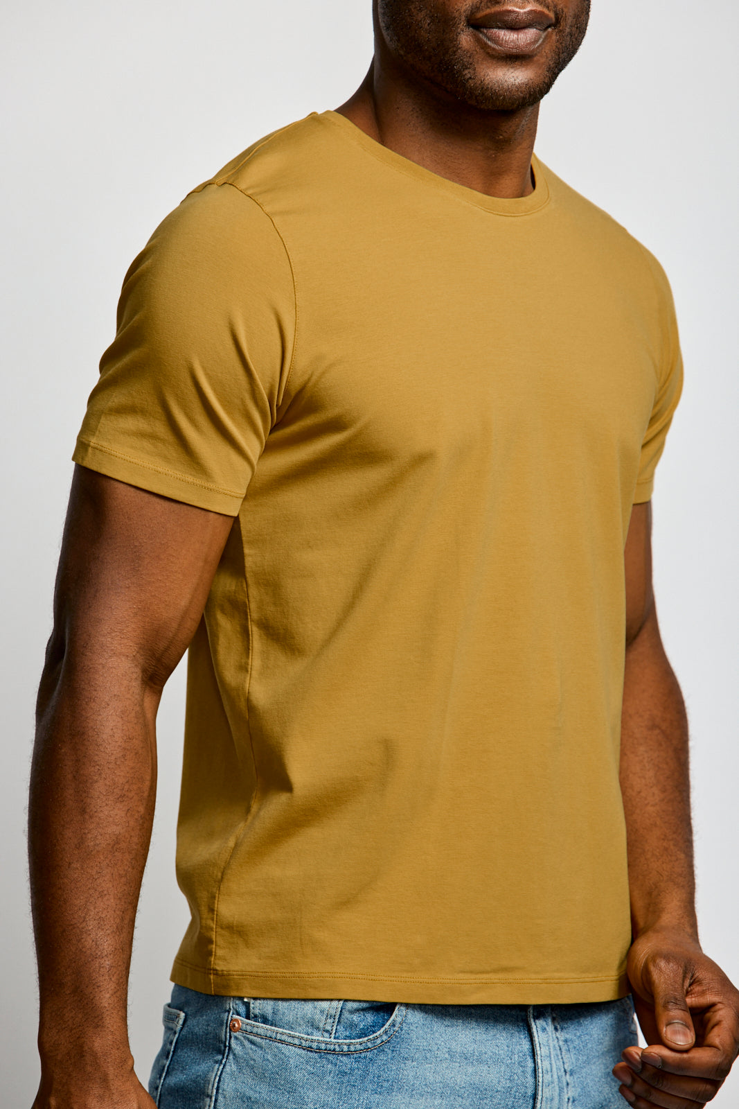 Easy Mondays Crew Neck Mustard-Men&#39;s T-Shirts-Brooklyn-Vancouver-Yaletown-Canada
