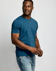 Easy Mondays Crew Neck Petrol-Men's T-Shirts-Brooklyn-Vancouver-Yaletown-Canada