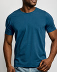 Easy Mondays Crew Neck Petrol-Men's T-Shirts-Brooklyn-Vancouver-Yaletown-Canada