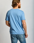 Easy Mondays Slub Cotton T Azure-Men's T-Shirts-Brooklyn-Vancouver-Yaletown-Canada