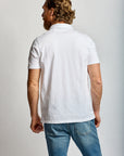 Easy Mondays Slub Cotton Polo White-Men's T-Shirts-Brooklyn-Vancouver-Yaletown-Canada
