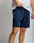 Easy Mondays Slub Cotton Short Navy-Men's Shorts-Brooklyn-Vancouver-Yaletown-Canada
