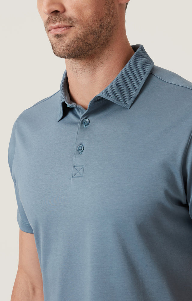 34 Heritage Polo Tee - Ocean View-Men&#39;s T-Shirts-Brooklyn-Vancouver-Yaletown-Canada