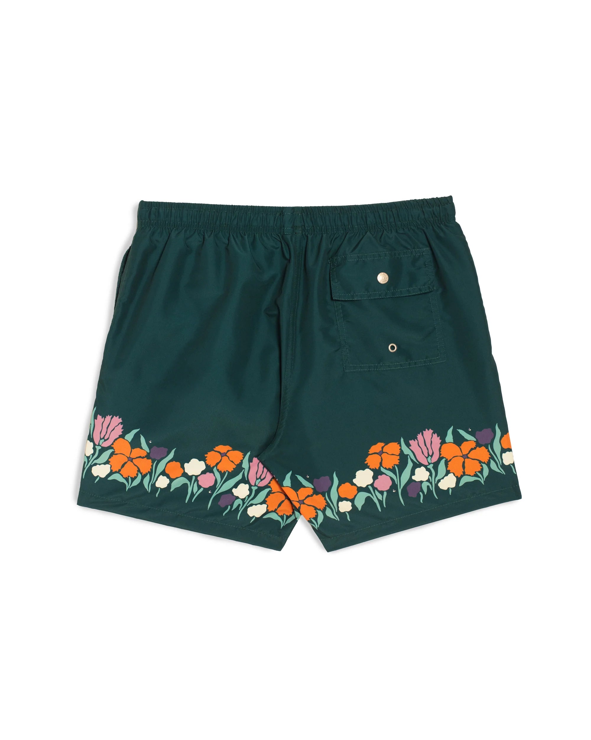 Bather Evergreen Lawn Swim Trunk - Green-Men's Shorts-Brooklyn-Vancouver-Yaletown-Canada