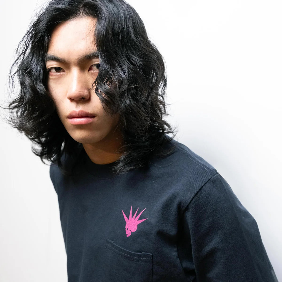 Edwin Long Sleeve Tee - Navy Punk Logo-Men's T-Shirts-Brooklyn-Vancouver-Yaletown-Canada