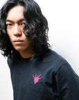 Edwin Long Sleeve Tee - Navy Punk Logo-Men's T-Shirts-Brooklyn-Vancouver-Yaletown-Canada