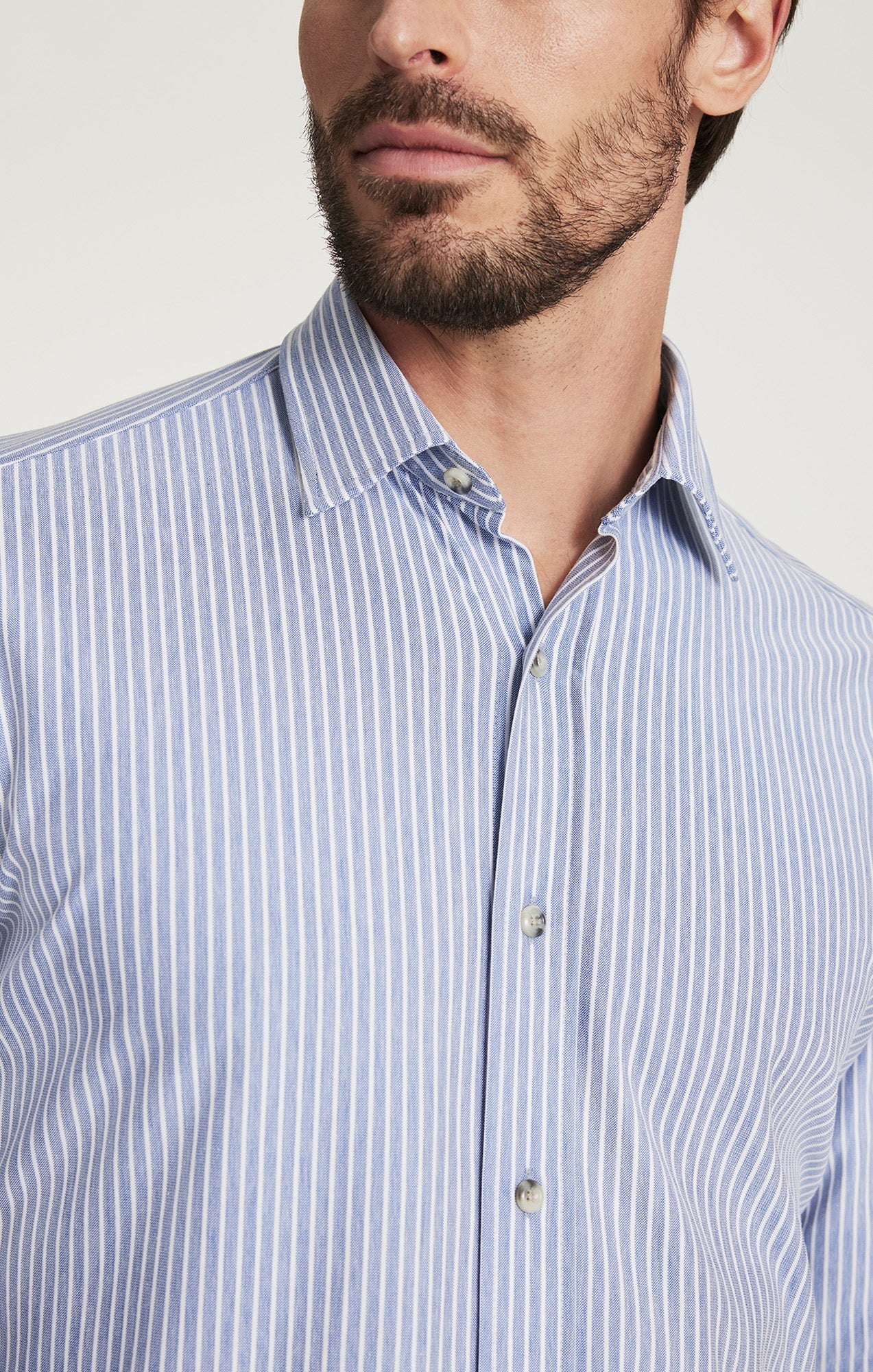 34 Heritage Striped Shirt Blue