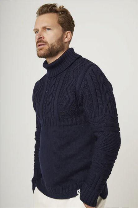 Peregrine CORE Fisherman Roll Neck Sweater-Men's Sweaters-Yaletown-Vancouver-Surrey-Canada