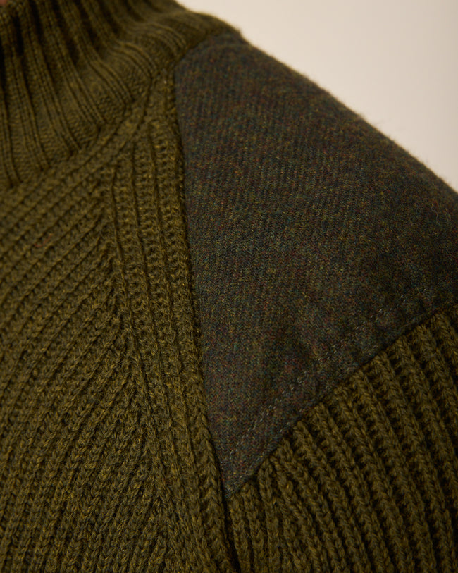 Peregrine Foxton Quarter Zip Jumper - Navy-Men's Sweaters-Brooklyn-Vancouver-Yaletown-Canada