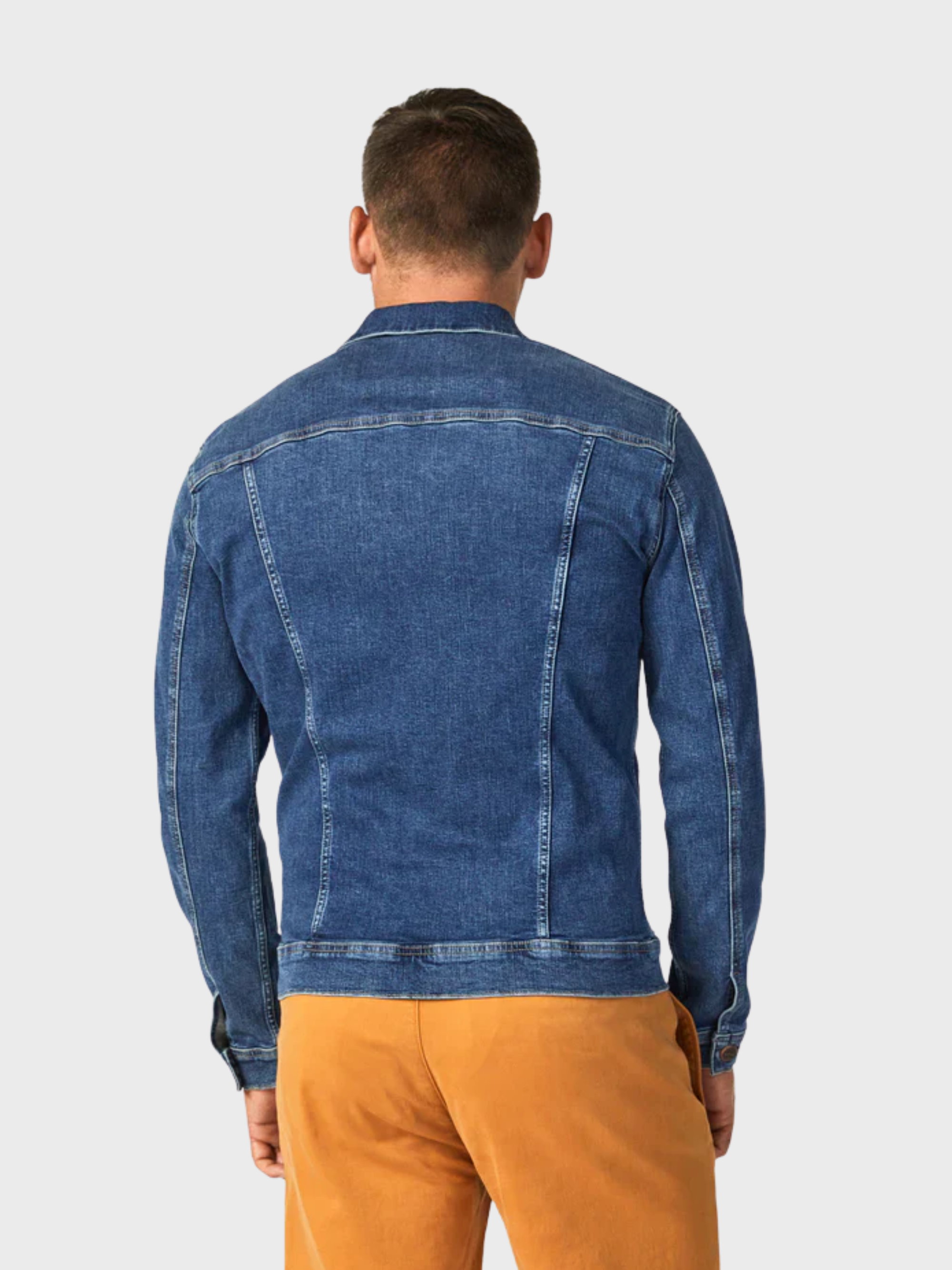 34 Heritage - Travis Organic Jacket - Mid Blue-Men's Jackets-Brooklyn-Vancouver-Yaletown-Canada