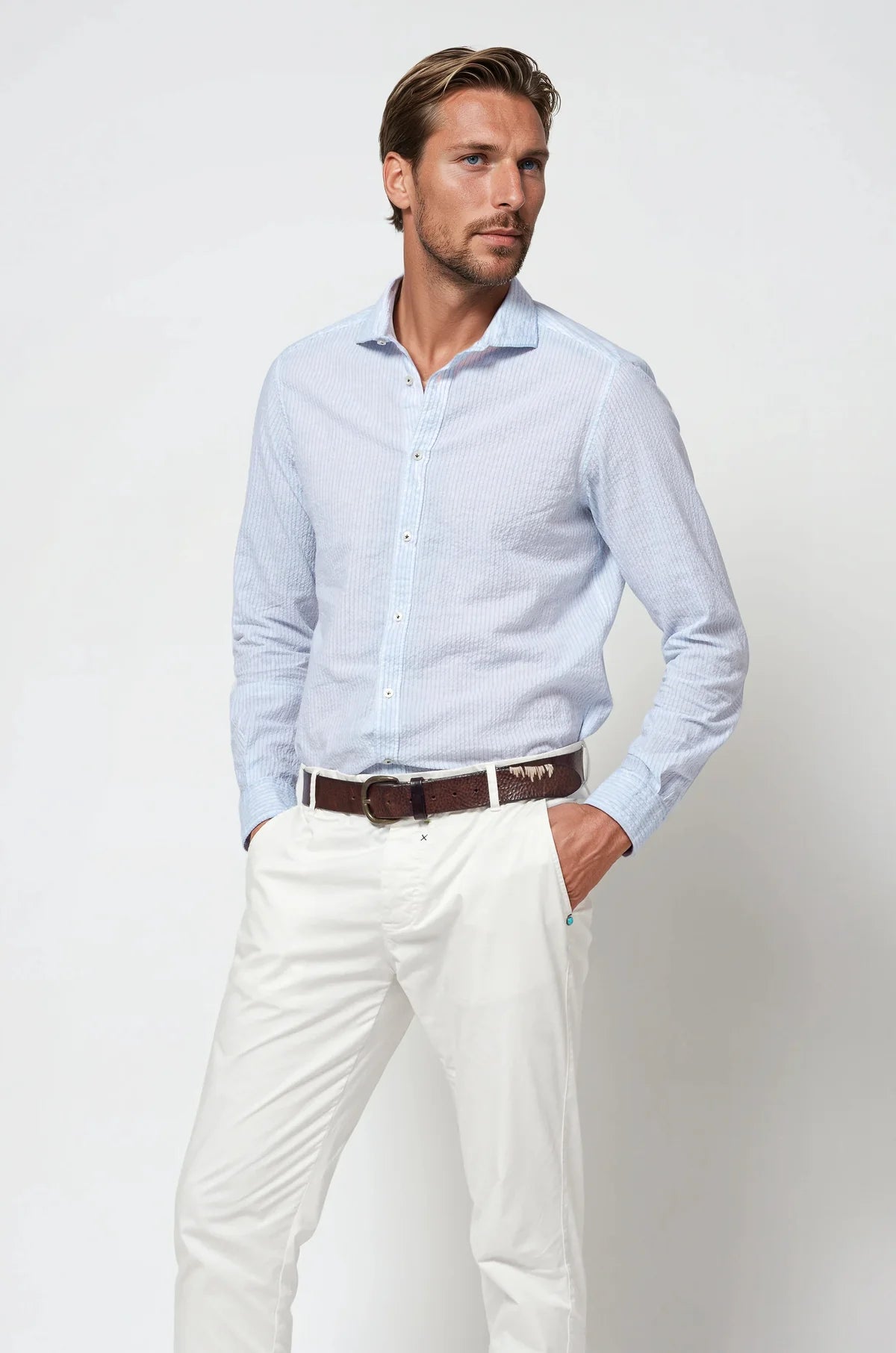Ploumanach Harrison Cloque Shirt - Anice-Men's Shirts-Brooklyn-Vancouver-Yaletown-Canada