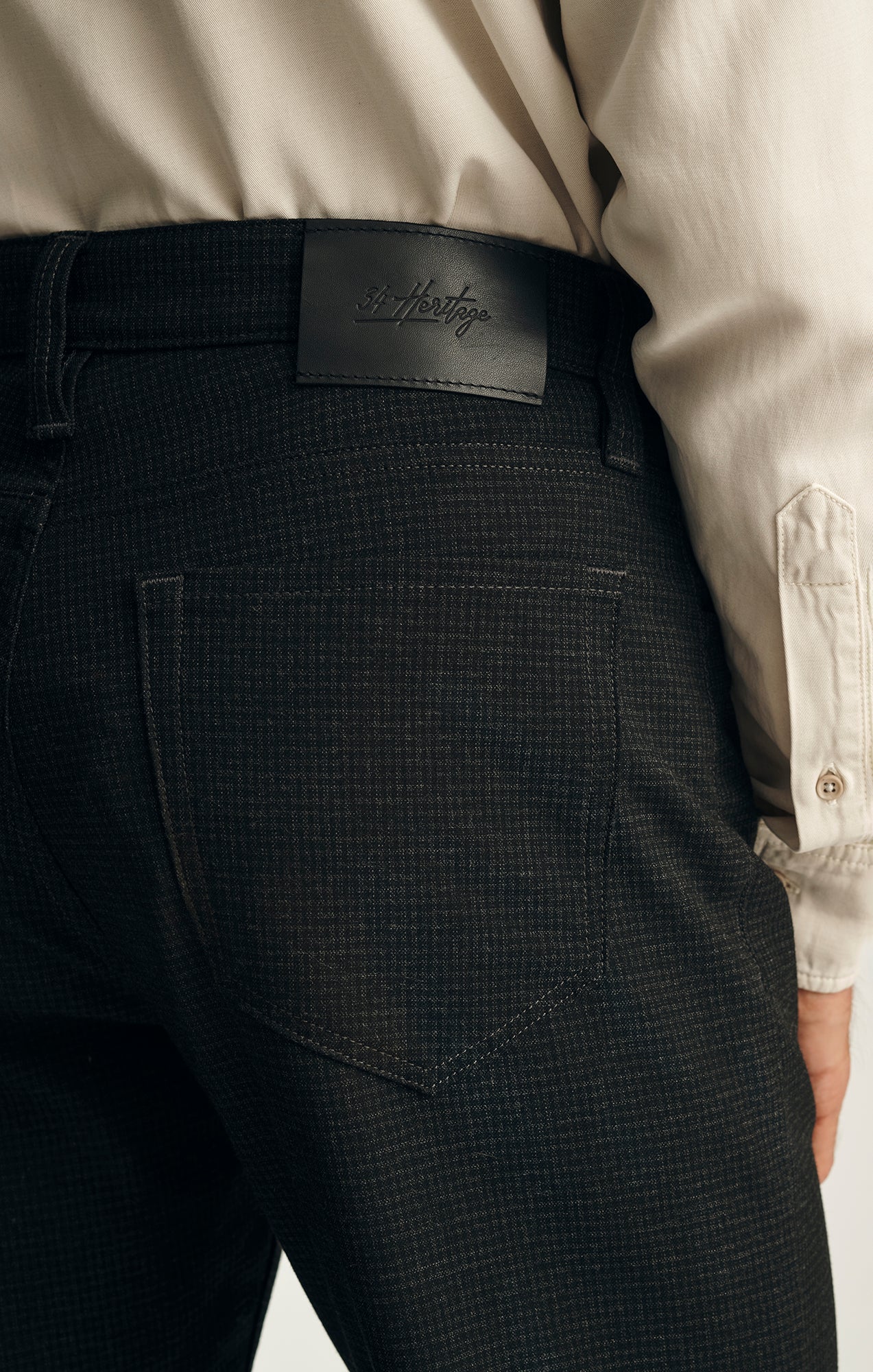 34 Heritage Courage Denim Supreme Plaid - Charcoal-Men's Denim-Brooklyn-Vancouver-Yaletown-Canada
