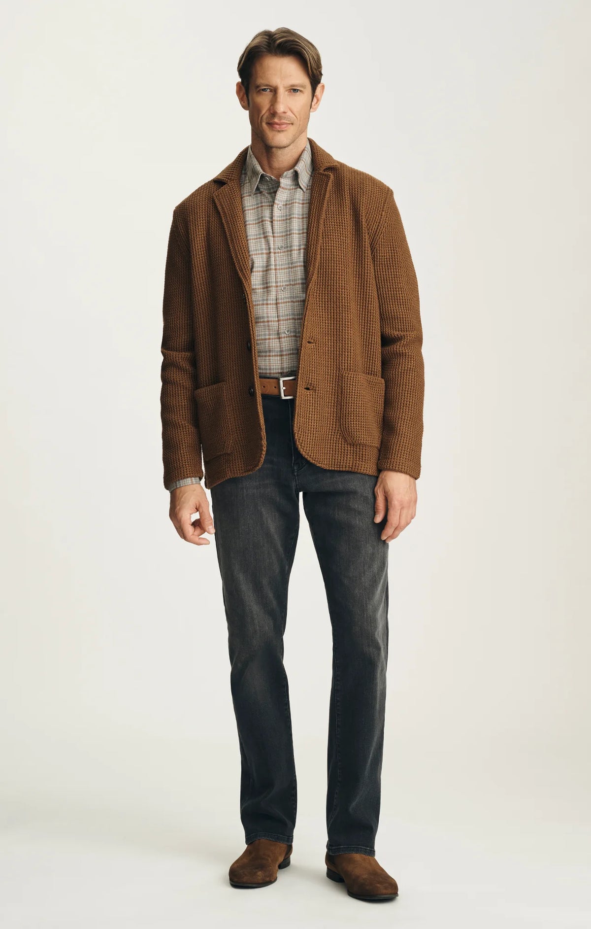 34 Heritage Birch Sweater Blazer - Terra Cotta-Men's Blazers-Brooklyn-Vancouver-Yaletown-Canada