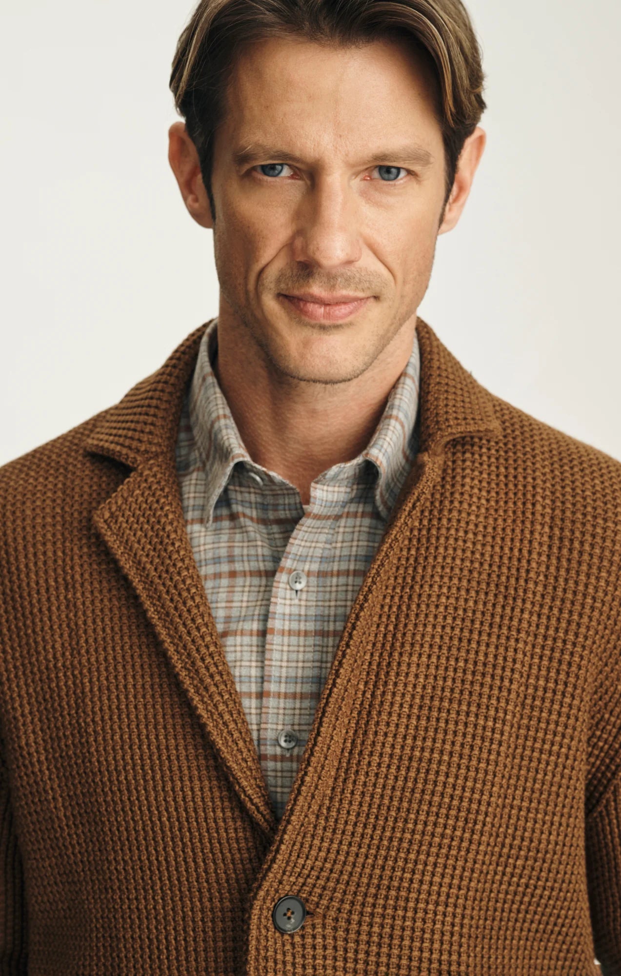 34 Heritage Birch Sweater Blazer - Terra Cotta-Men's Blazers-Brooklyn-Vancouver-Yaletown-Canada