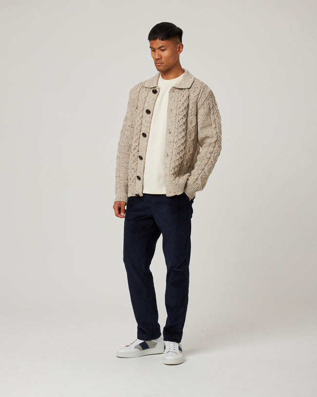 Peregrine Hudson Aran Cardigan - Skiddaw-Men&#39;s Sweaters-Brooklyn-Vancouver-Yaletown-Canada