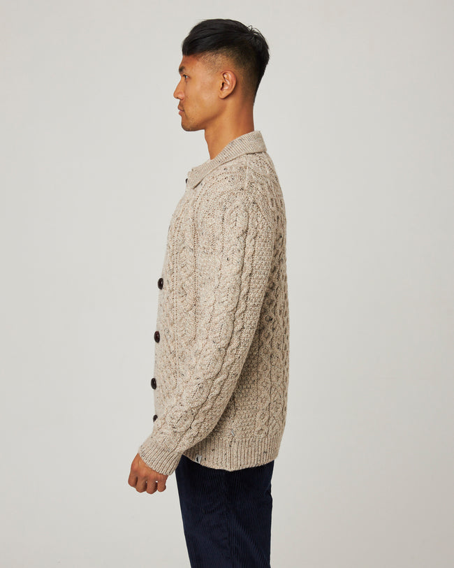 Peregrine Hudson Aran Cardigan - Skiddaw-Men&#39;s Sweaters-Brooklyn-Vancouver-Yaletown-Canada