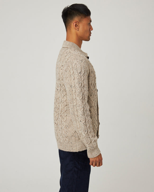 Peregrine Hudson Aran Cardigan - Skiddaw-Men&#39;s Sweaters-Brooklyn-Vancouver-Yaletown-Canada