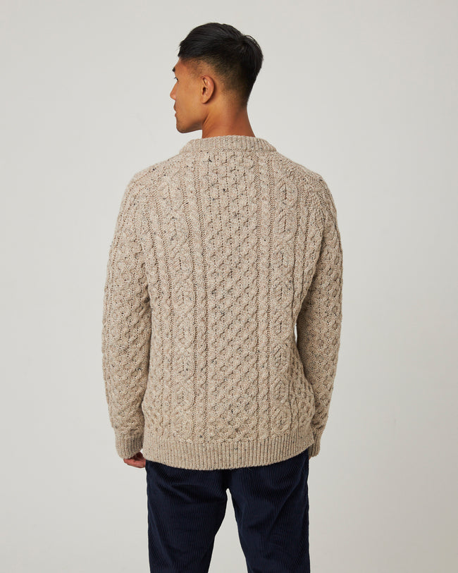 Peregrine Hudson Aran Jumper - Skiddaw-Men's Sweaters-Brooklyn-Vancouver-Yaletown-Canada