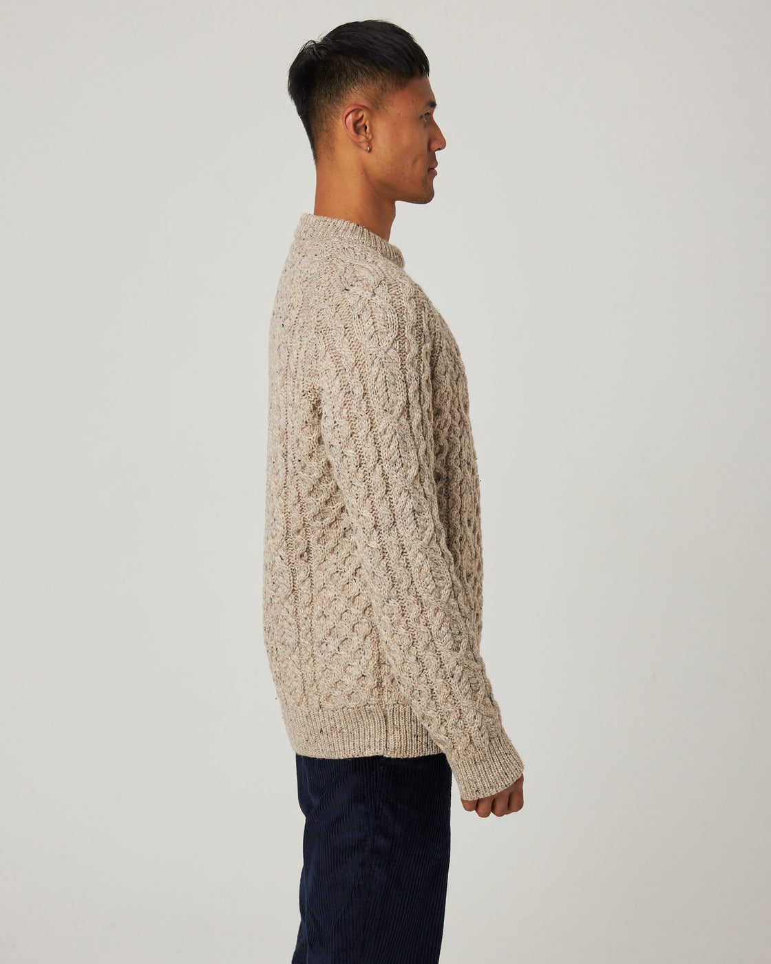 Peregrine Hudson Aran Jumper - Skiddaw-Men's Sweaters-Brooklyn-Vancouver-Yaletown-Canada