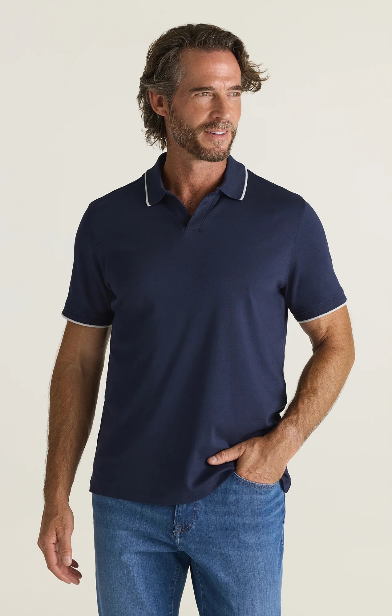 34 Heritage Riviera Polo Navy-Men's T-Shirts-Brooklyn-Vancouver-Yaletown-Canada