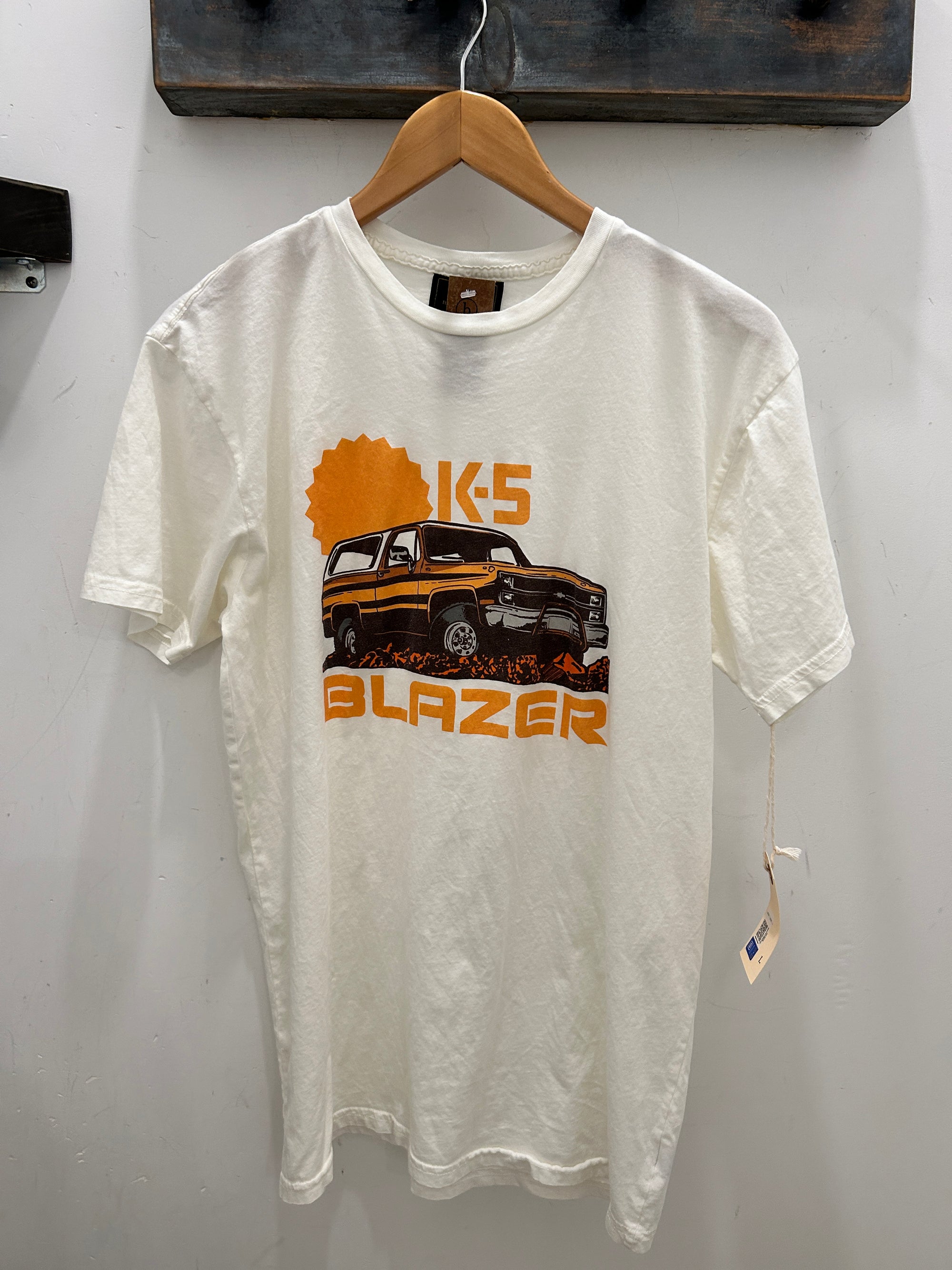 Retro Brand Chevy Blazer Antique White SS23-Men&#39;s T-Shirts-Yaletown-Vancouver-Surrey-Canada