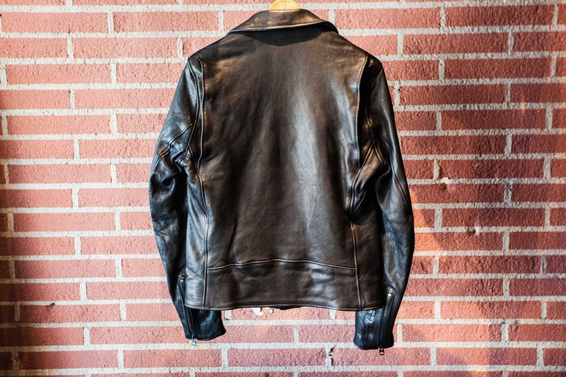 Schott Perfecto Raven Lambskin Leather Jacket Black-Men&#39;s Leather Jackets-Brooklyn-Vancouver-Yaletown-Canada