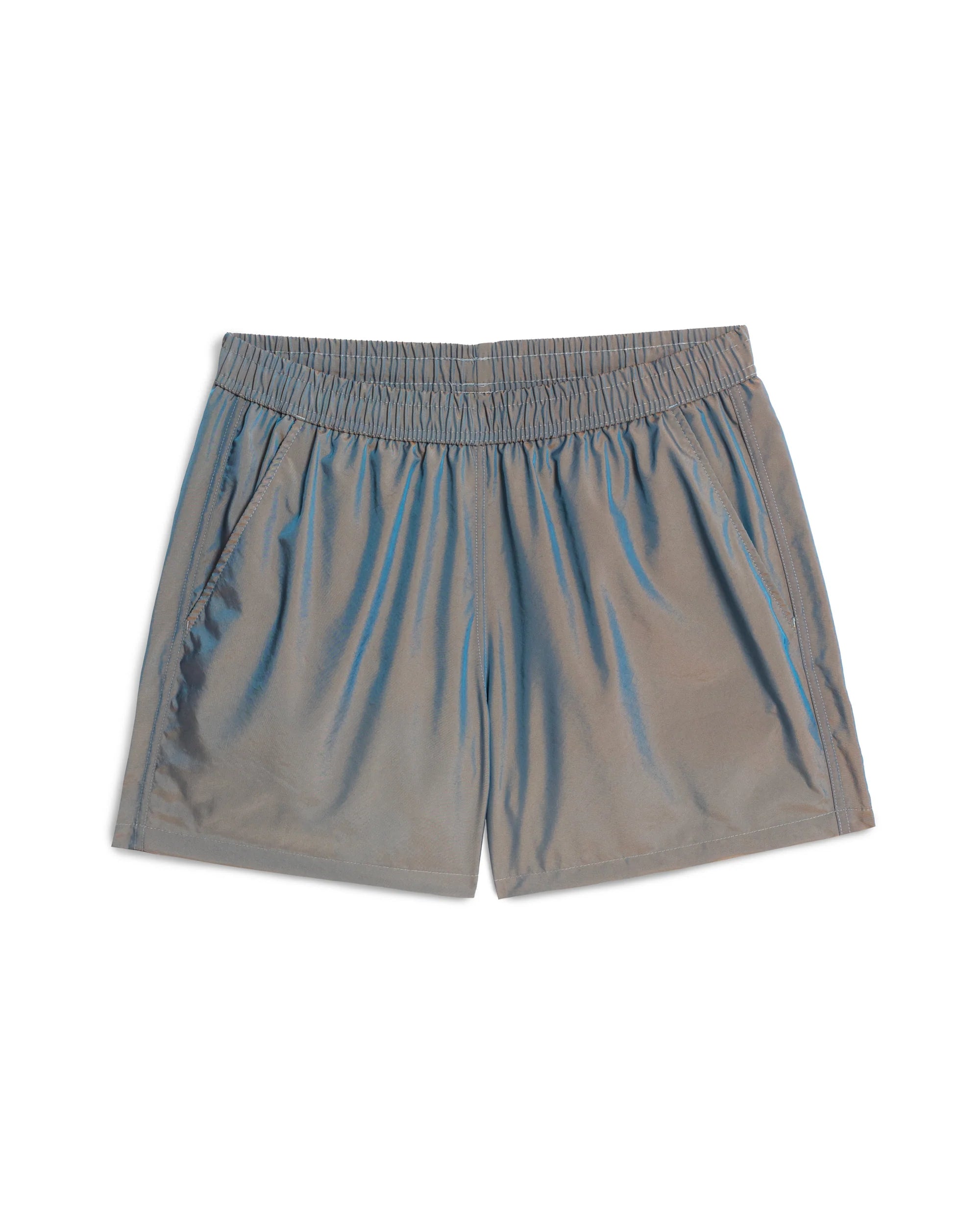 Bather Ore Iridescent Modern Trunk - Grey-Men's Shorts-Brooklyn-Vancouver-Yaletown-Canada
