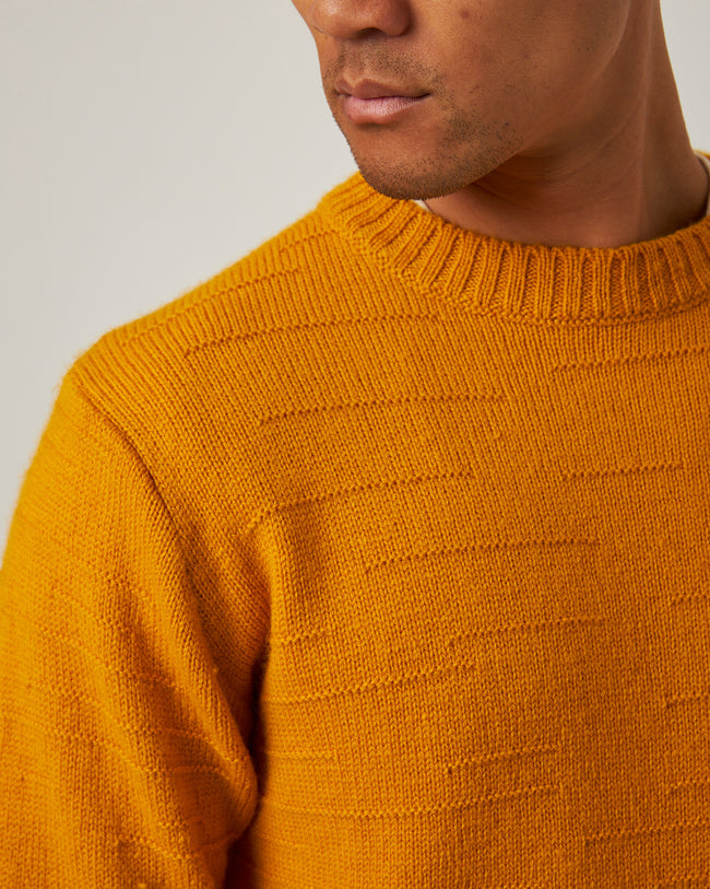 Peregrine Intercity Crew Jumper - Honey-Men&#39;s Sweaters-Brooklyn-Vancouver-Yaletown-Canada