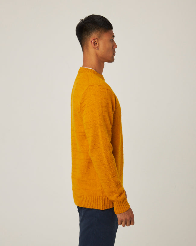 Peregrine Intercity Crew Jumper - Honey-Men&#39;s Sweaters-Brooklyn-Vancouver-Yaletown-Canada