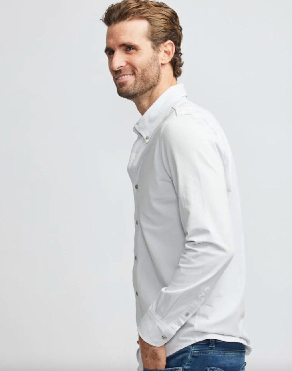 Easy Mondays L/S Jersey Button Down FW23-Men&#39;s Shirts-Yaletown-Vancouver-Surrey-Canada