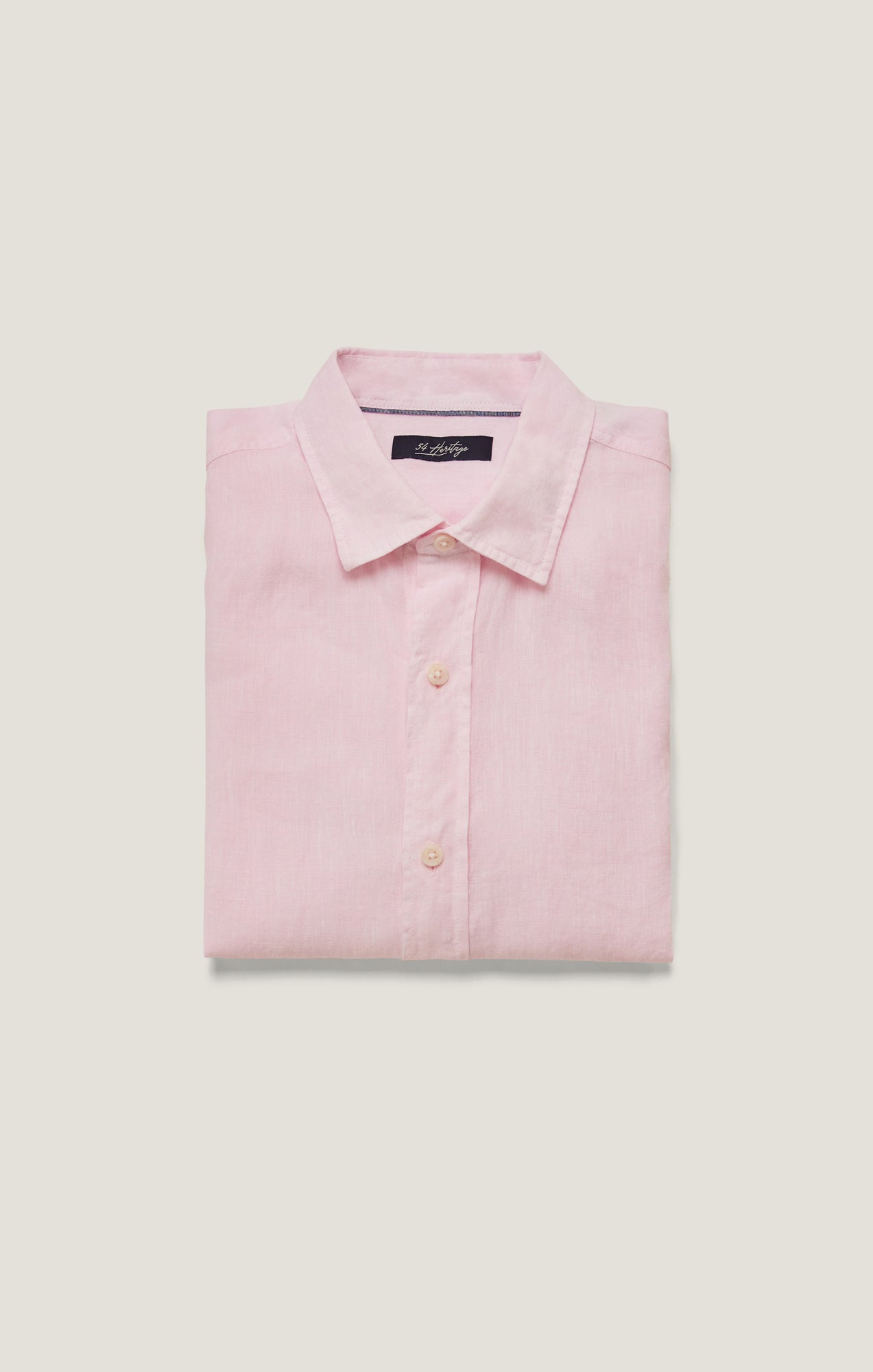 34 Heritage Linen Chambray Shirt Pink-Men's Shirts-Brooklyn-Vancouver-Yaletown-Canada