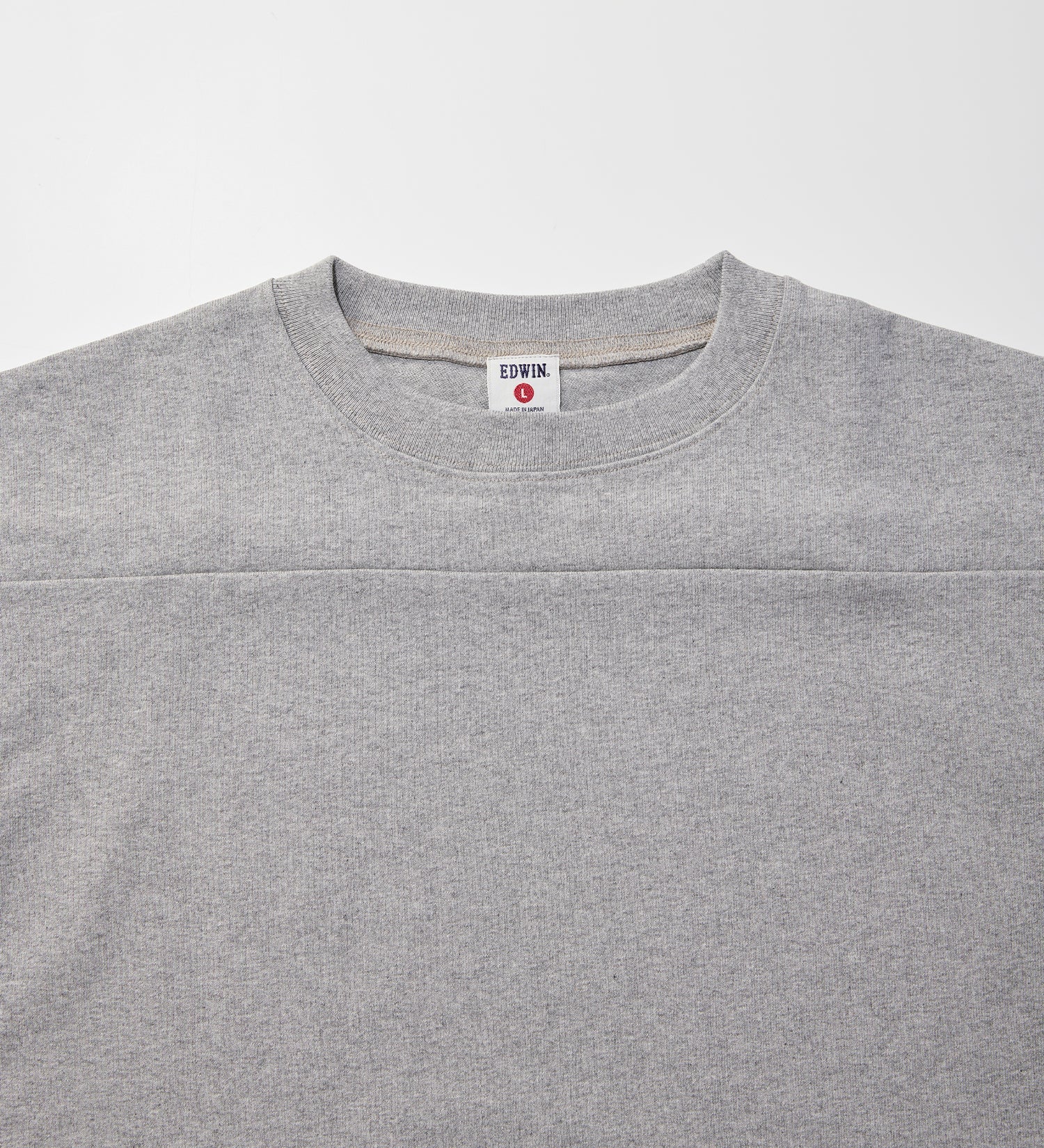 Edwin Football T-Shirt - Gry-Men's T-Shirts-Brooklyn-Vancouver-Yaletown-Canada