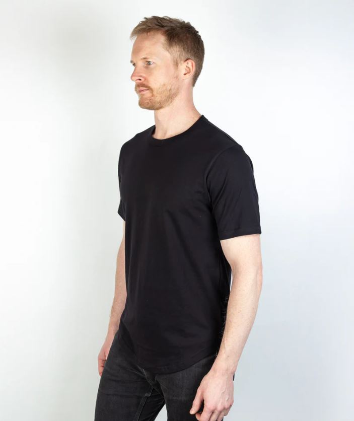 Jude 100% Pima Cotton SS Kris T-Shirt Black-Men's T-Shirts-Brooklyn-Vancouver-Yaletown-Canada