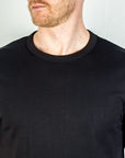 Jude 100% Pima Cotton SS Kris T-Shirt Black-Men's T-Shirts-Brooklyn-Vancouver-Yaletown-Canada
