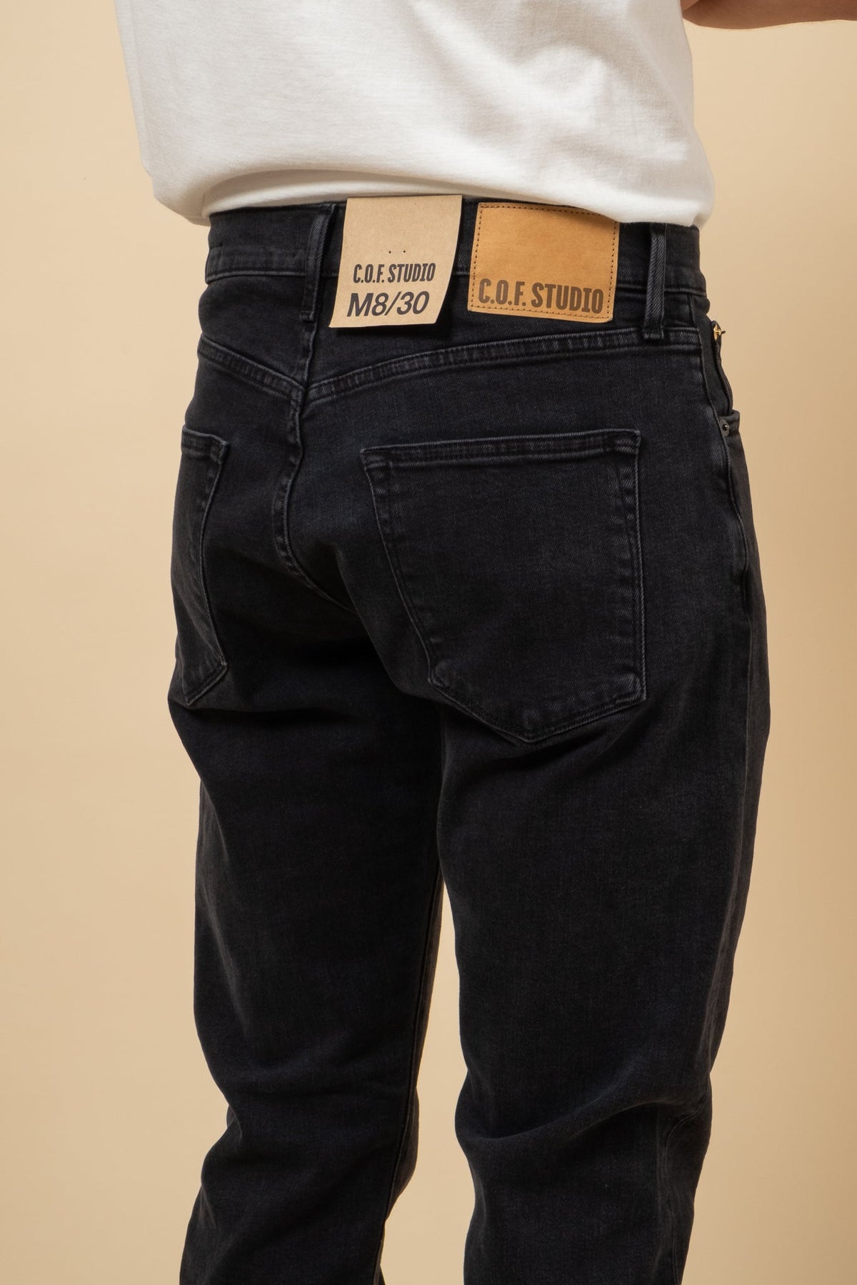 COF Studio M8 Straight Comfort Organic Jeans - Used Black-Men's Denim-Brooklyn-Vancouver-Yaletown-Canada