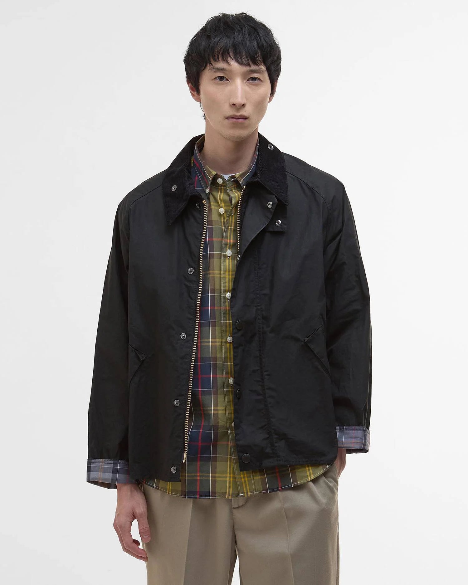 Barbour Os Transport Wax Jacket - Black-Men's Coats-Brooklyn-Vancouver-Yaletown-Canada