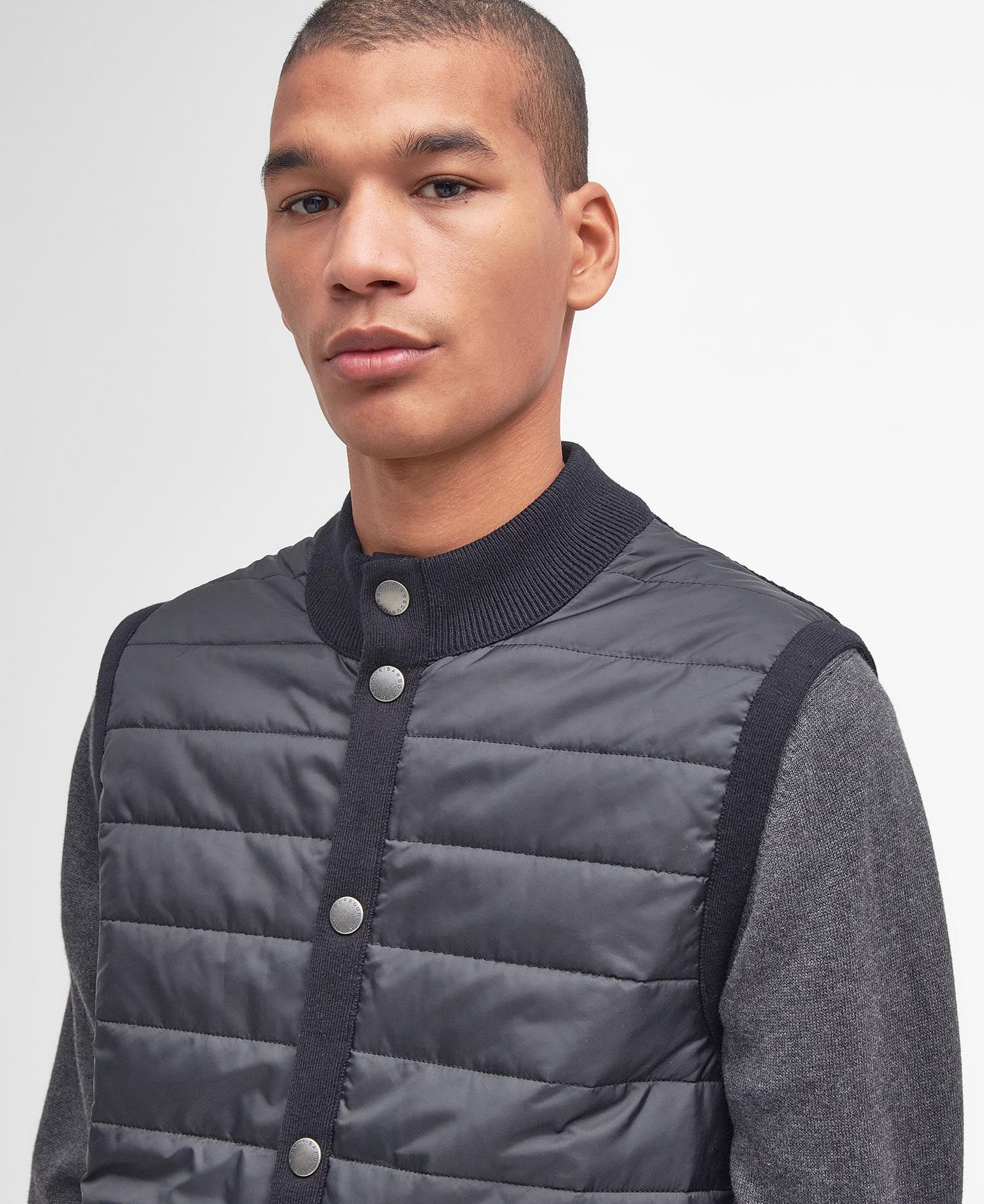 Barbour Jacket Essential Gilet Charcoal. Shop Men's Jackets