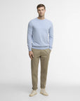 Barbour Pima Crew - Blue Haze-Men's Sweaters-Brooklyn-Vancouver-Yaletown-Canada