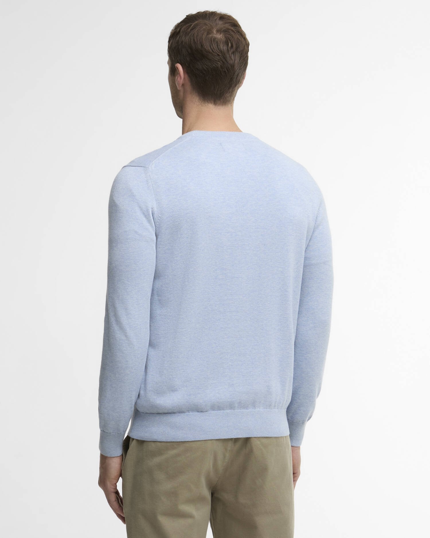 Barbour Pima Crew - Blue Haze-Men's Sweaters-Brooklyn-Vancouver-Yaletown-Canada