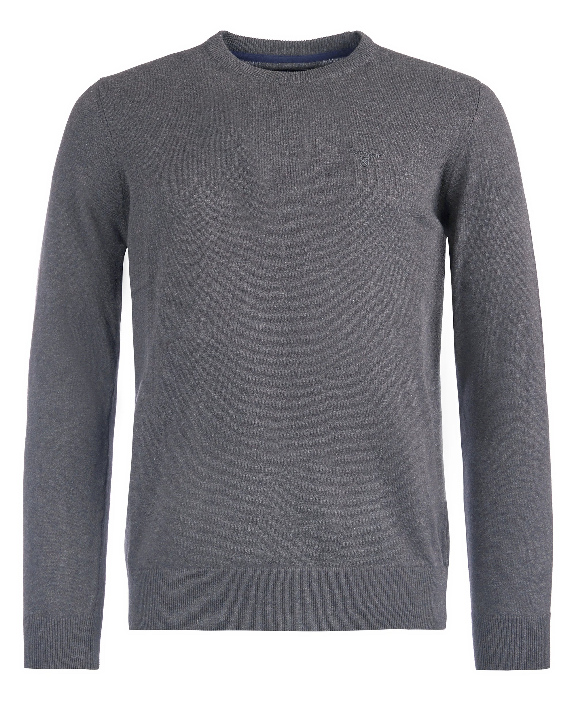 Barbour Pima Cotton Crewneck Sweater - Charcoal-Men's Sweaters-Brooklyn-Vancouver-Yaletown-Canada