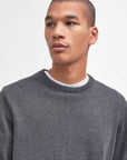 Barbour Pima Cotton Crewneck Sweater - Charcoal-Men's Sweaters-Brooklyn-Vancouver-Yaletown-Canada