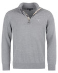 Barbour Cotton Half Zip Knitted Jumper - Grey Marl-Men's Sweaters-Brooklyn-Vancouver-Yaletown-Canada