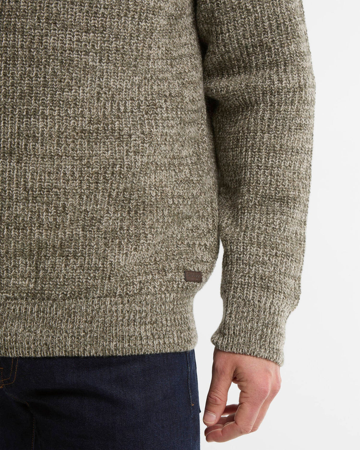 Barbour Horseford Crew Neck Jumper - Shadow Green-Men's Sweaters-Brooklyn-Vancouver-Yaletown-Canada